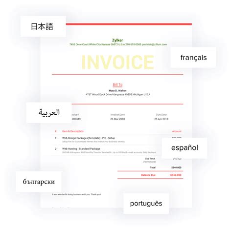 Invoice Template | Free Invoice Templates Download - Zoho ...
