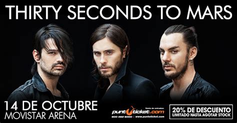 30 Seconds To Mars Confirmado En Chile 14 De Octubre Agenda Musical