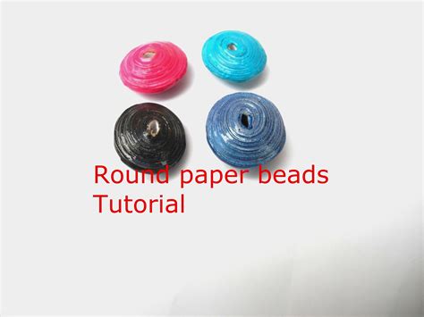 How To Make Round Paper Beads Tutorial Easy Technique
