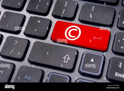 Copyright Concepts With Symbol On Keyboard Stock Photo Alamy