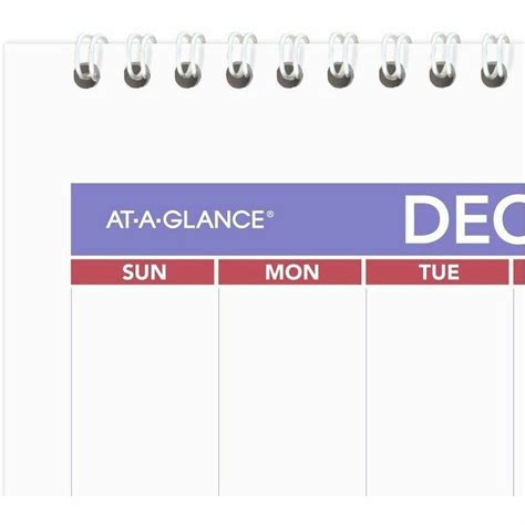 At A Glance 3 Month Horizontal Wall Calendar Large Size Monthly