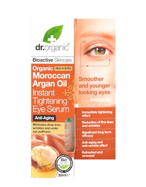 Organic Moroccan Argan Oil Instant Tighttening Eye Serum Par DR
