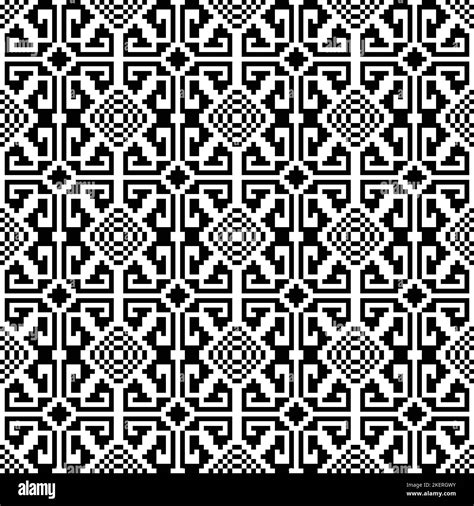 Tribal Ethnic Vector Seamless Pattern Abstract Geometric Background