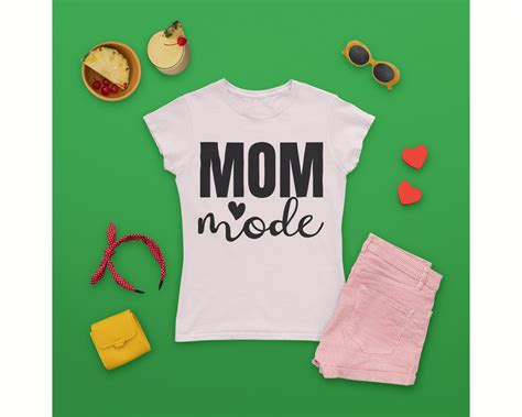 Mom Mode Svg Mom Life Svg Mothers Day T Svg Mom Shirt Etsy