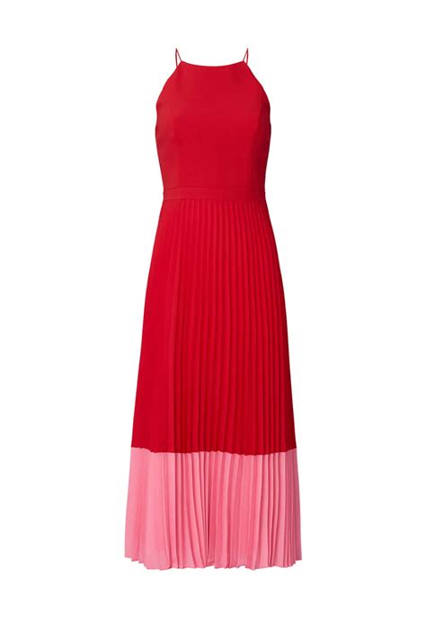 Pleated Colorblock Midi Dress By Aidan Aidan Mattox For 35 45