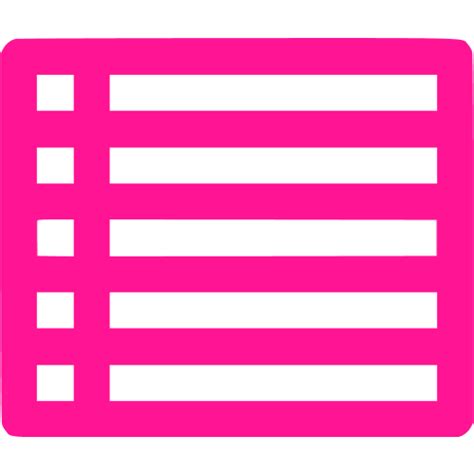 Deep Pink Day View Icon Free Deep Pink Grid Icons