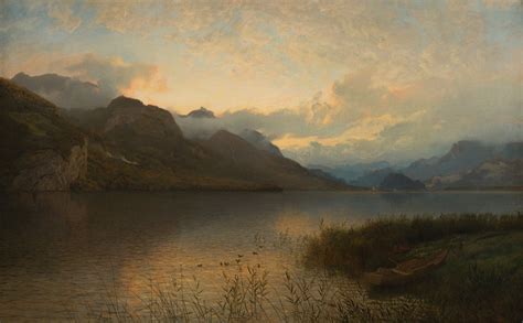Fjord Landscape 1871 By Hans Gude Galeria De Arte Arte Pintura Arte