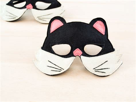 Kids Mask Black Cat Mask Black Cat Mask Kids Animal Mask