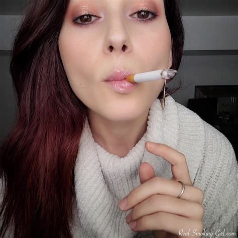 Exclusive Sexy Smoking Sounds And Voice White Turtleneck Real Smoking Official
