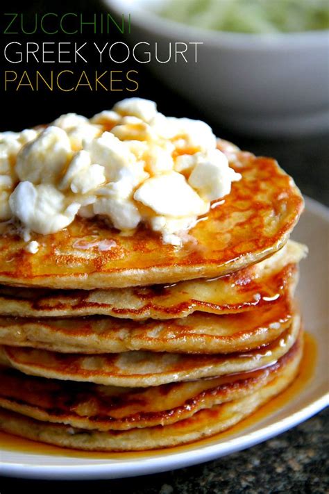 You can use greek yogurt in pancakes. zucchini greek yogurt pancakes . - . running with spoons