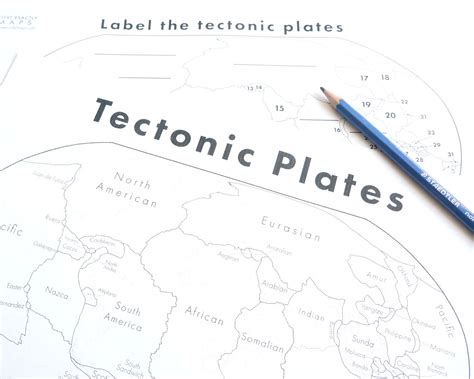 Tectonic Plates map worksheet | Tectonic plates map, Plate tectonics, Map worksheets