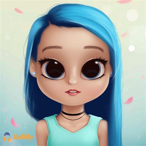 Dollofy Is In Blue Color Girls Cartoon Art Cute Little Drawings Cute