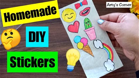 Diy Stickers How To Make At Home Your Own Sticker Without Paper You