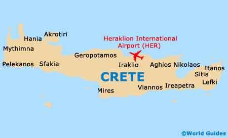 Kreta Op Kaart Europa Vogels