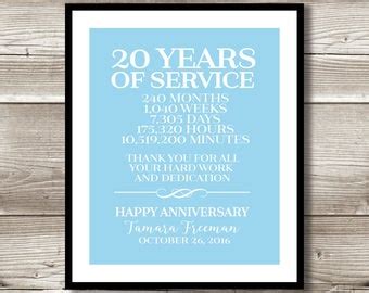 2018 marks 20 years of software innovation, optimization and automation at vmware. 10 Year Work Anniversary Print gift digital print