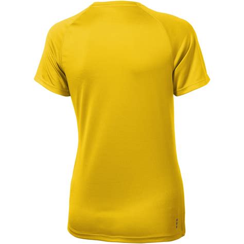 Printed Niagara Short Sleeve Womens Cool Fit T Shirt Yellow M T