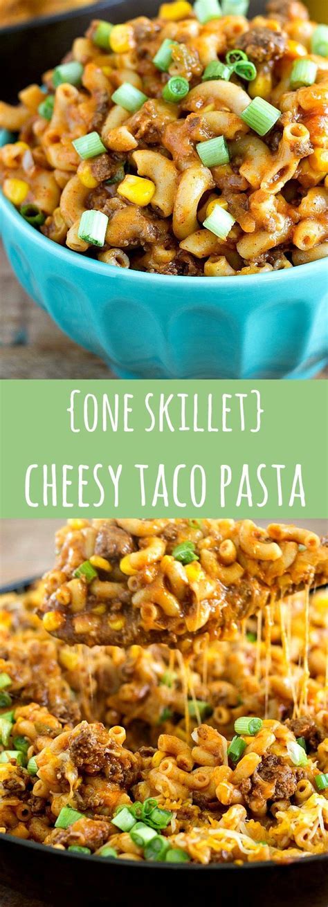 A Super Easy And Quick Dinner — One Skillet Cheesy Taco