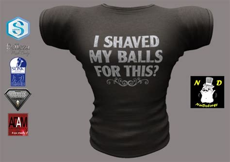 Second Life Marketplace Nd Shaved Balls Shirt