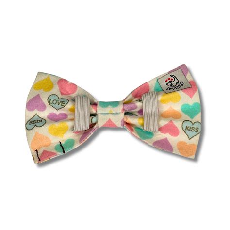 Candy Hearts Bow Tie Lovepup