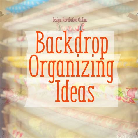 How To Organize Your Photography Backdrops Photography Backdrops