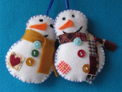 55 Diy Snowman Ornament For Christmas Godiygocom Felt Christmas