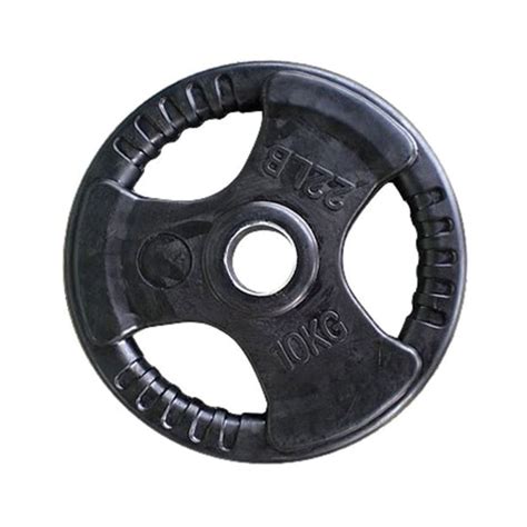 Rubber Gym Weight Plate 10 Kgs Black Dubai