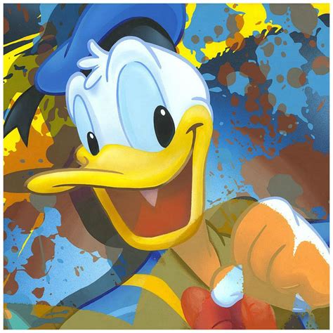 Donald Duck X Disney Fine Art Treasures On Canvas By Arcy