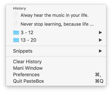 Pastebox A Clipboard Manager For Macos