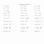 Exponential Equations Worksheets 1