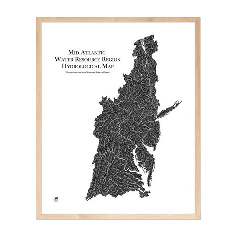 Mid Atlantic Regional Hydrological Map Map Of Michigan Region Atlantic