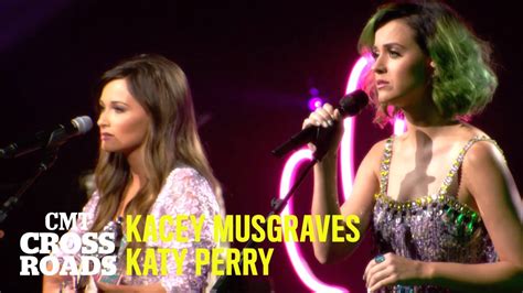 Kacey Musgraves And Katy Perry Perform Merry Go Round Cmt Crossroads