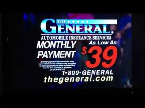 On this page the general insurance car insurance discounts other types of policies from the general insurance if you have kept insurance with another company for six consecutive months and can verify. The General Car Insurance Dance Commercial - YouTube