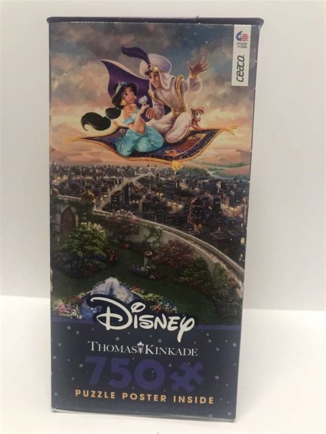 Thomas Kinkade Disney Aladdin Puzzle 750 Pieces Ceaco W Poster