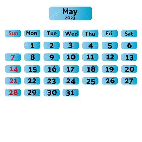 Mayo Calendario 2023 Png Calendario 2023 Mayo Mayo 2023 Png Y