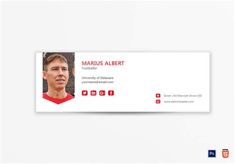 Check spelling or type a new query. Professional Email Signature Design Template in PSD, HTML