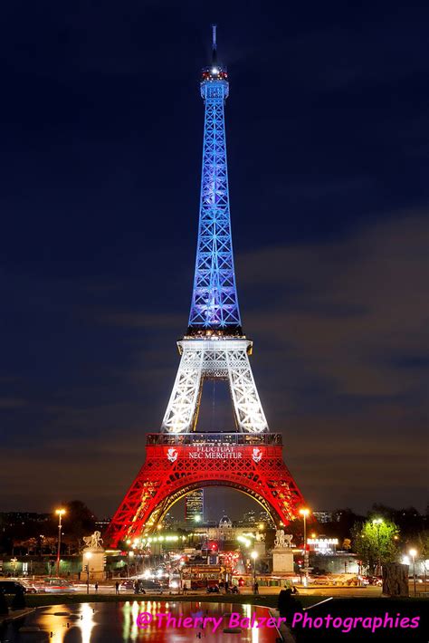 The Eiffel Tower In The Colors Of The National Flag A Few Flickr