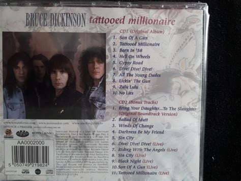 Cd Bruce Dickinson Tattooed Millionaire Expanded Duplo Mercadolivre