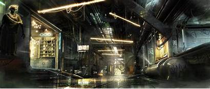 Deus Ex Divided Mankind Concept Alley Golem