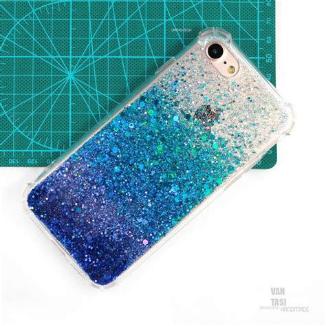 Ocean Blue Teal Sparkle Glitter Case Cover Iphone 13 Pro Max Etsy