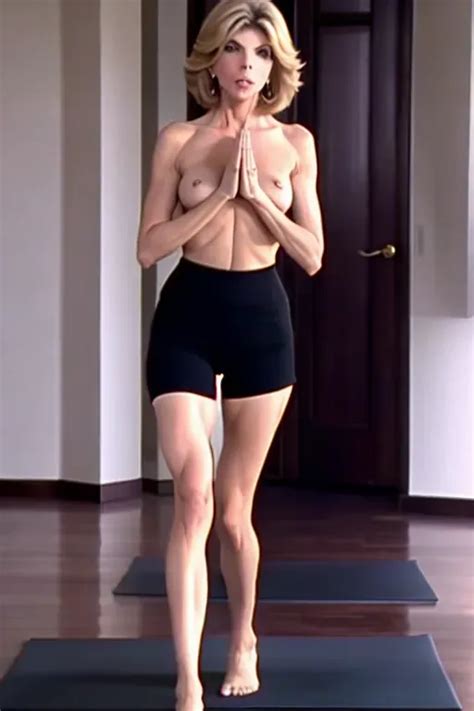 Dopamine Girl Christine Baranski Full Body Nude Topless Yoga Pants Workout MXx WRDqx N
