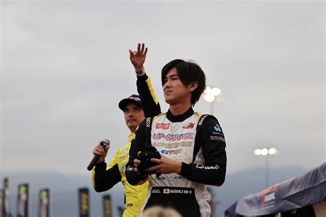 Kazuya On Stage Jerry Yang Racing