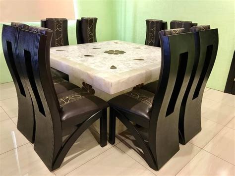 Comedor Cuadrado 8 Sillas Base Y Cubierta Onix 10% Off - $ 26,280.00 en