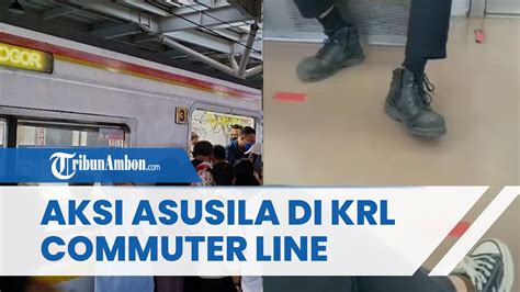 Viral Seorang Pria Nekat Lakukan Hal Tak Senonoh Di KRL PT KAI