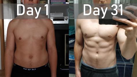 my 30 days body transformation with calisthenics bodyweighttraining six pack in 30 days