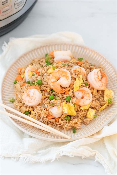 Easy Instant Pot Shrimp Fried Rice Beyond The Noms