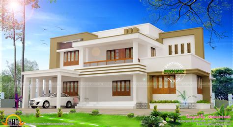 Modern Flat Roof House Plan By Vision Int Arch Kerala