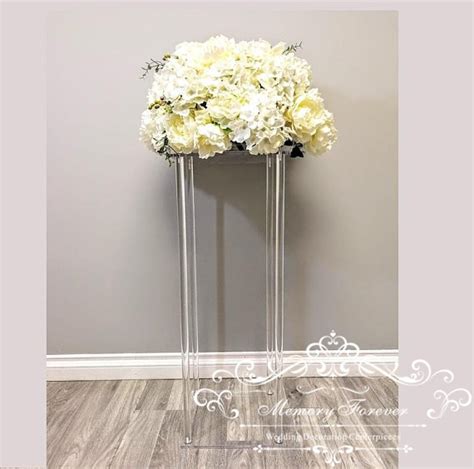 Acrylic Floor Vase Clear Flower Vase Table Centerpiece For Marriage