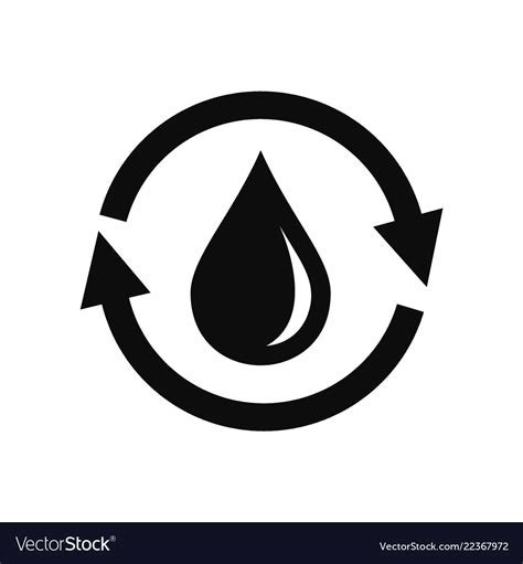 Water Saving Icon Simple Style Royalty Free Vector Image