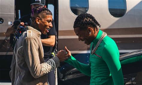 Nle Choppa Connects With Lil Baby At The Airport In Narrow Road Video