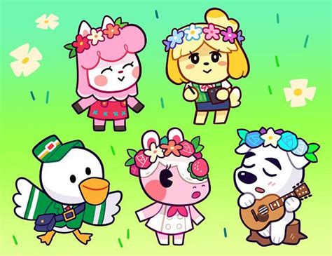 Holographic Animal Crossing Sticker Sheet Animal